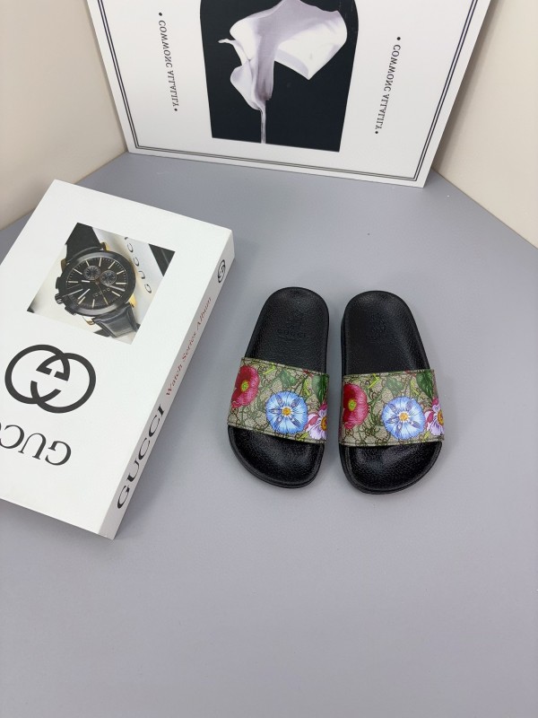 2025 Slippers Gucci Multicolor Canvas Slippers