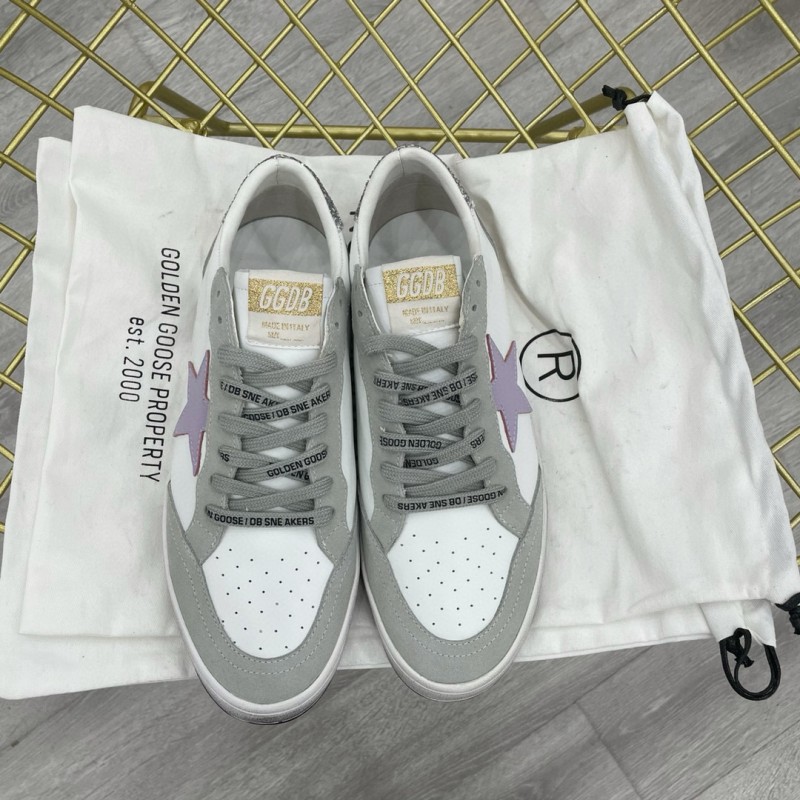 2024 Unisex GGDB White Purple Grey Leather Suede Low Top Sneakers MJ00260