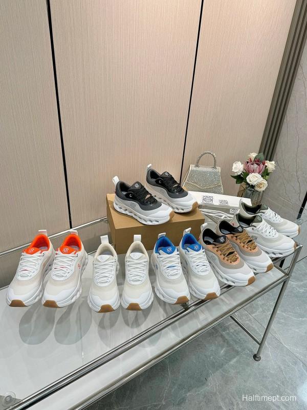 2025 Women Loewe Black White Mesh Sneakers