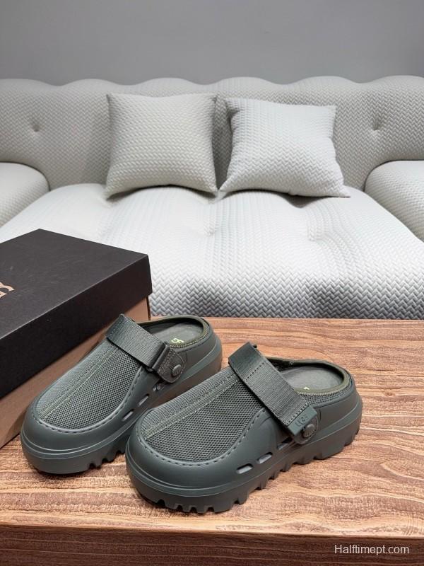 2025 UGG Green Mesh Slippers KFY00220