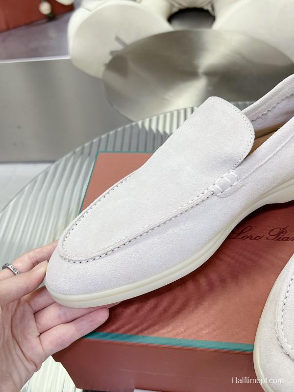 2025 Men LP White Suede Loafer LY00260