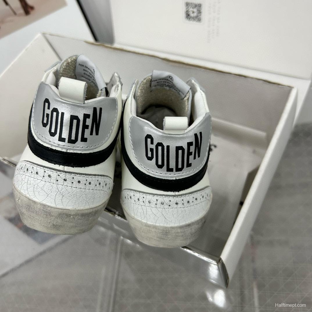 2024 Unisex GGDB White Pink Leather High Top Sneakers MJ00300