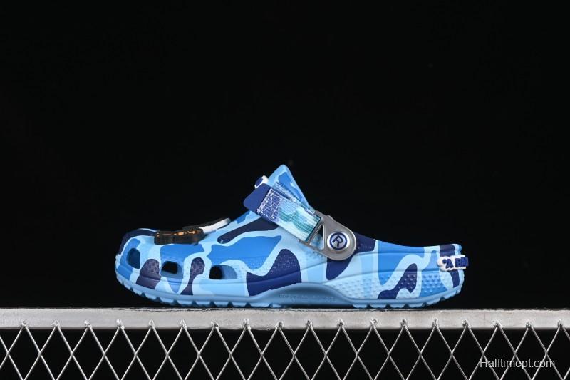 Bape x Crocs Classic Clog Camouflage Print Comfortable Versatile Clogs - B.D4