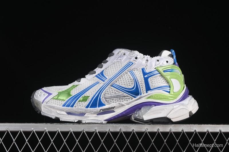 Balenciaga Runner Kith Four Color Retro Casual Shoes - W3RMU9043