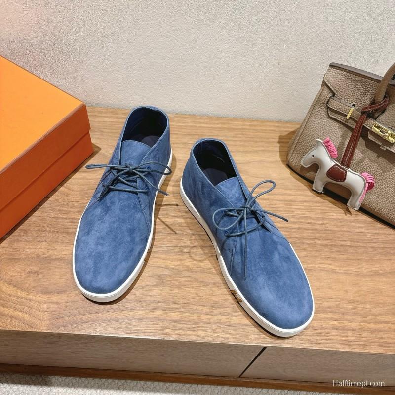 2025 Unisex H Blue Suede Boots AS00380