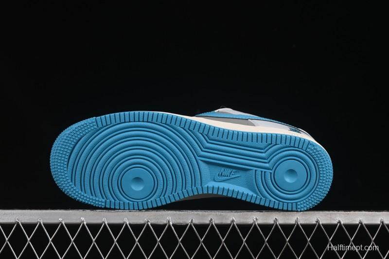 Nike Air Force 1 '07 Low LV Collaboration Gray Blue Sole Casual Sneakers - JJ2508-704