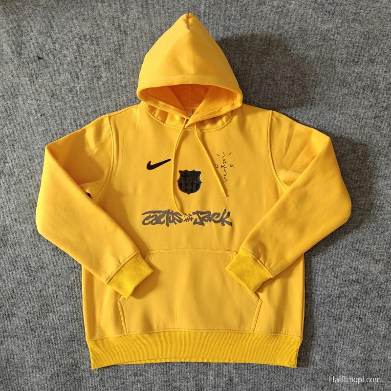 25/26 Barcelona Black Cactus Jack Hoodie -7 Colors