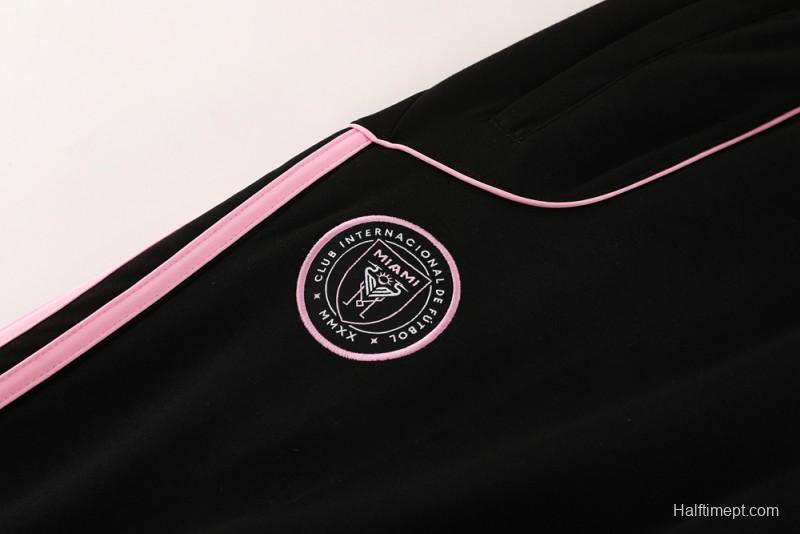 2025 Inter Miami Black Full Hoodie Zipper Jacket +Long Pants