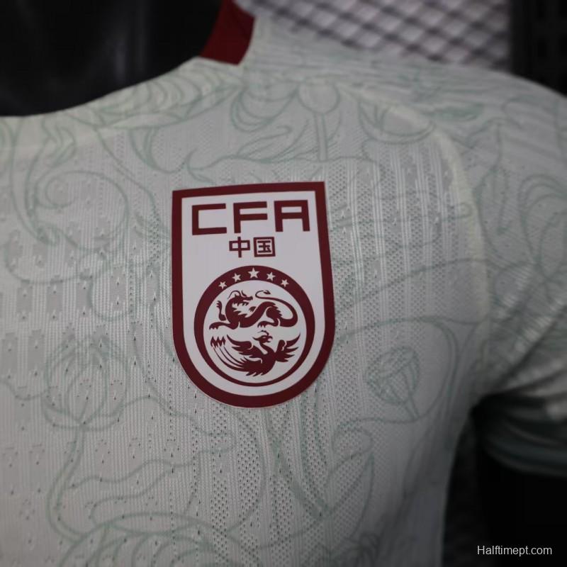 Player Version 2025 China Away WHITE  Jersey