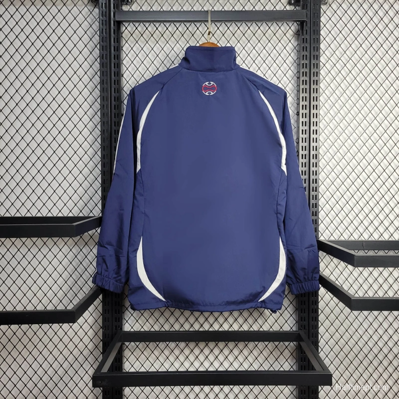 2025 France Jacket Blue/White Stripe Windbreaker