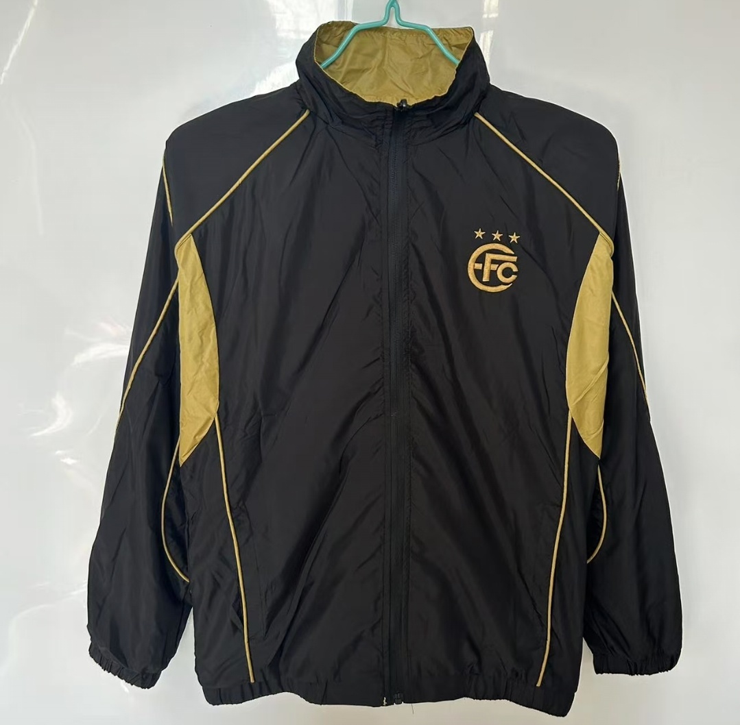 25/26 Equipo FC Reversible Golden/Black Reversible  Windbreaker