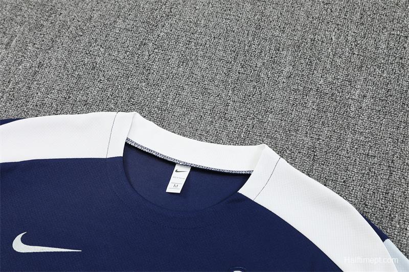 25/26 Tottenham Hotspur Royal Blue with XS Short Sleeve+Soccer Shorts