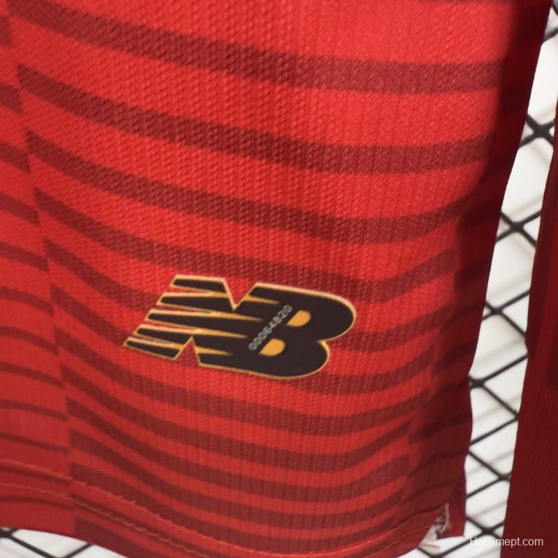 Player Version 25/26 Deportivo Toluca FC Red Home Long Sleeve Jersey