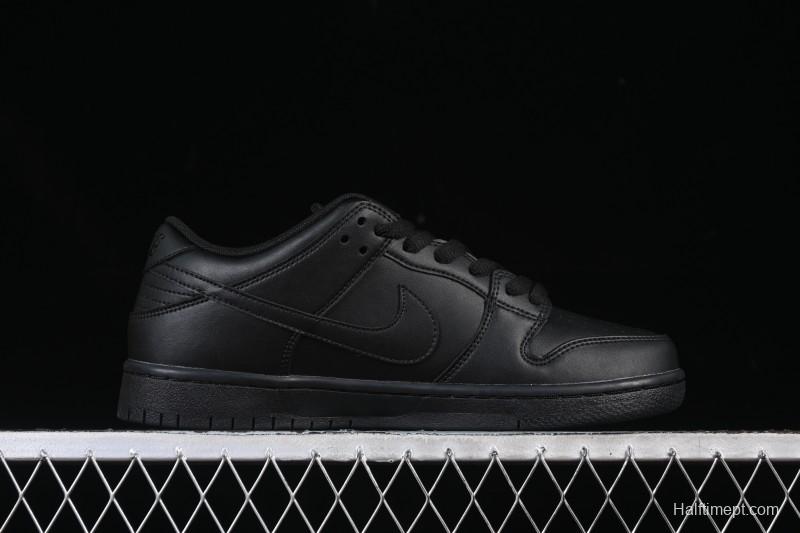 Nike SB Dunk Low Pro ISO Triple Black Skate Shoes - FJ1674-001