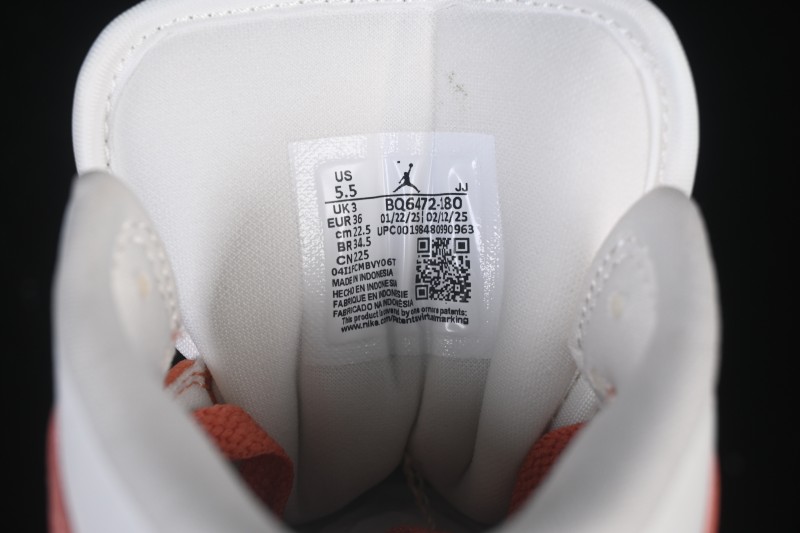 Nike Air Jordan 1 Mid AJ1 Orange Sunshine - DQ8426-180