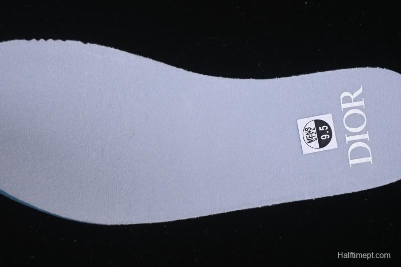 Dior Air Jordan 1 Low White Grey Collaboration Low-Top Sneakers - CN8608-002