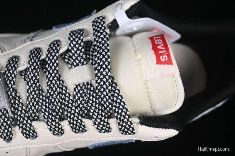 Nike Air Force 1 '07 Low Levi's Collaboration Light Blue Denim Four Swoosh Casual Sneakers - QW5606-261