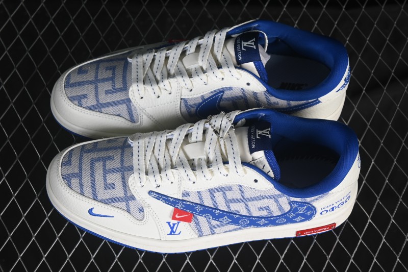 Nike Travis Scott x Fragment Design x Air Jordan 1 Low OG SP AJ1 Low Top Casual Sneakers - SC0601-055