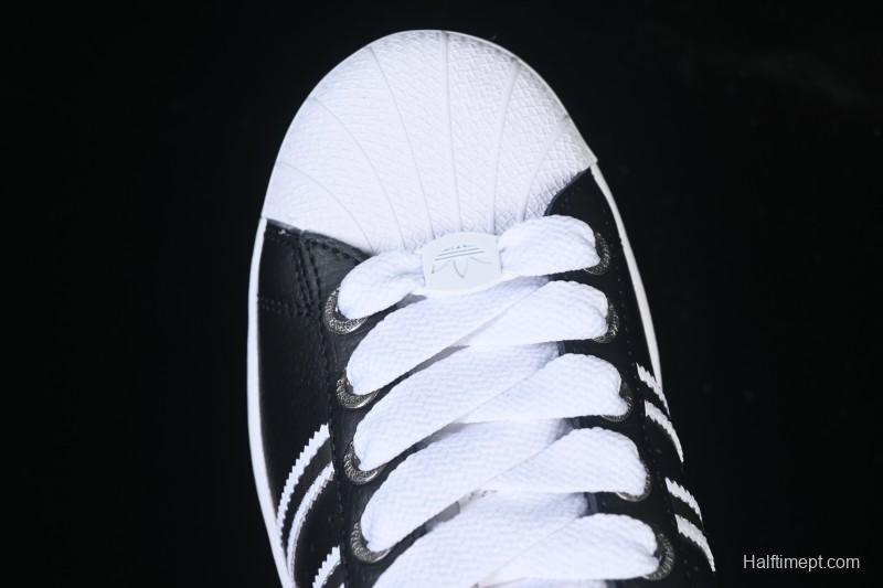 Adidas Superstar II J Casual Sneakers with Shell Toe Design - JQ0314