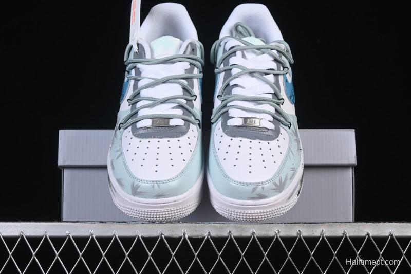Nike Air Force 1'07 Low Grey Tune Era Hand-Painted Graffiti Casual Sneakers - LJ8822-202