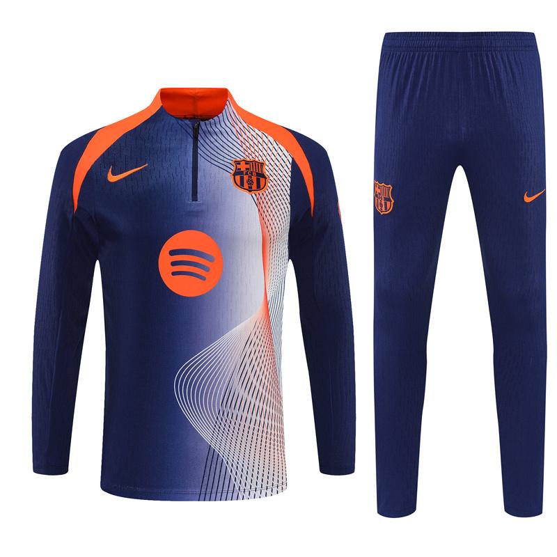 25/26 Barcelona Blue Orange Camouflage T90 Short Sleeve Jersey+Shorts