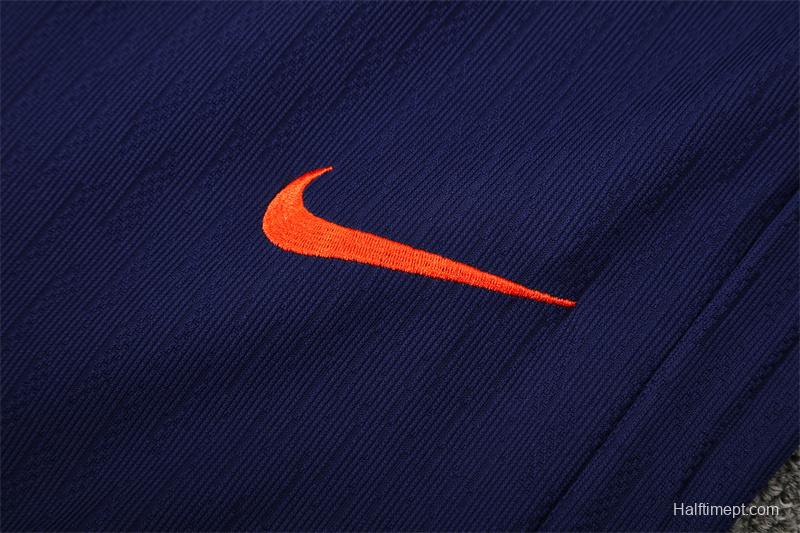 Player Version 25/26 Barcelona Royal Blue T90 Half Zipper Jacket+Long Pants