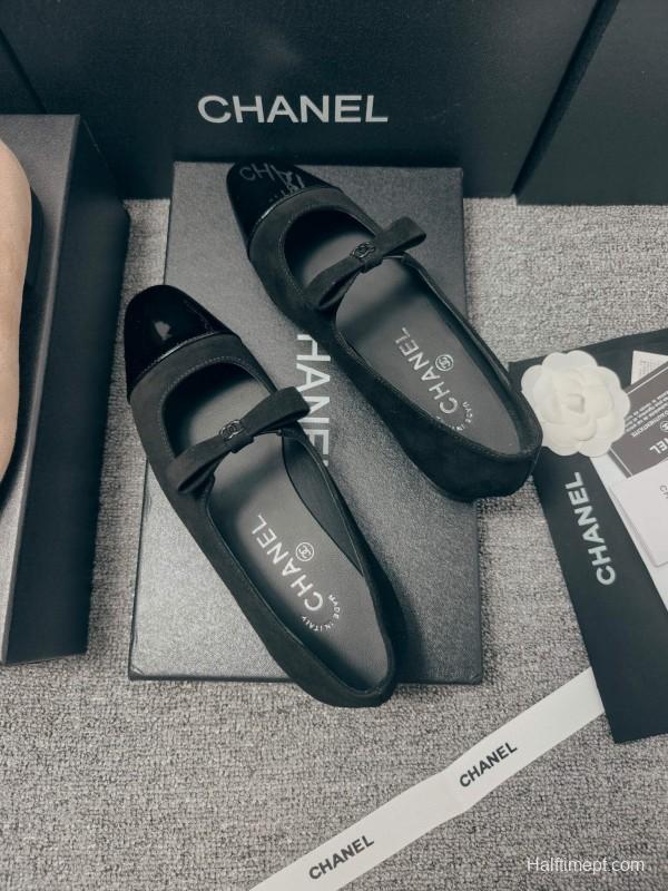 Chanel Classic Slingback Bow Flats - LY00290