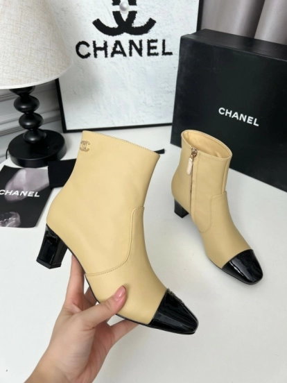 Chanel 2025/SS Double C High Heel Fashion Boots - LY00370/LY00400