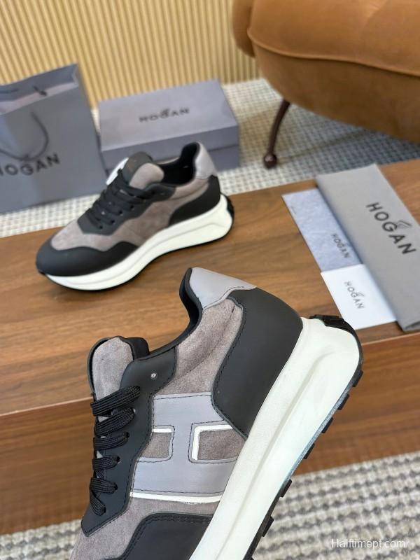 Hogan H-STRIPES Series Couple High Platform Chunky Dad Sneakers - AS00350