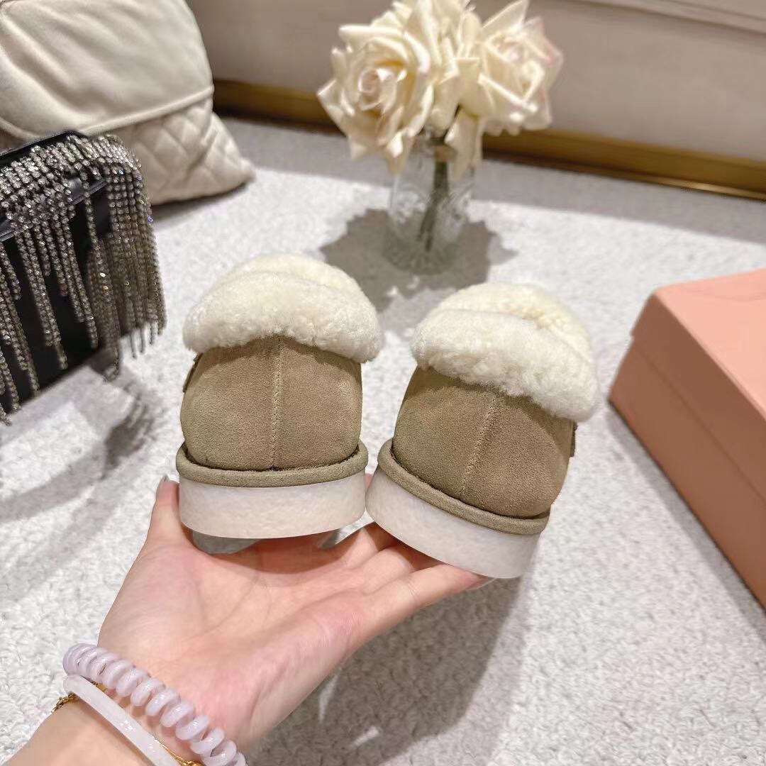 MIU MIU 2025 SS Korean Style Popular Small Potato Snow Boots Upgraded Version - LY00290