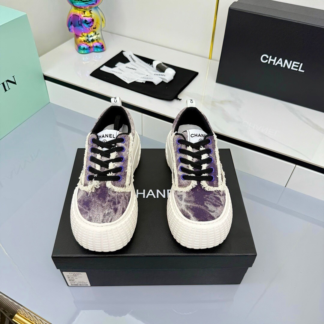 Chanel 2025/SS Little Chanel Loafers Panda Shoes Casual Sneakers - LY00330