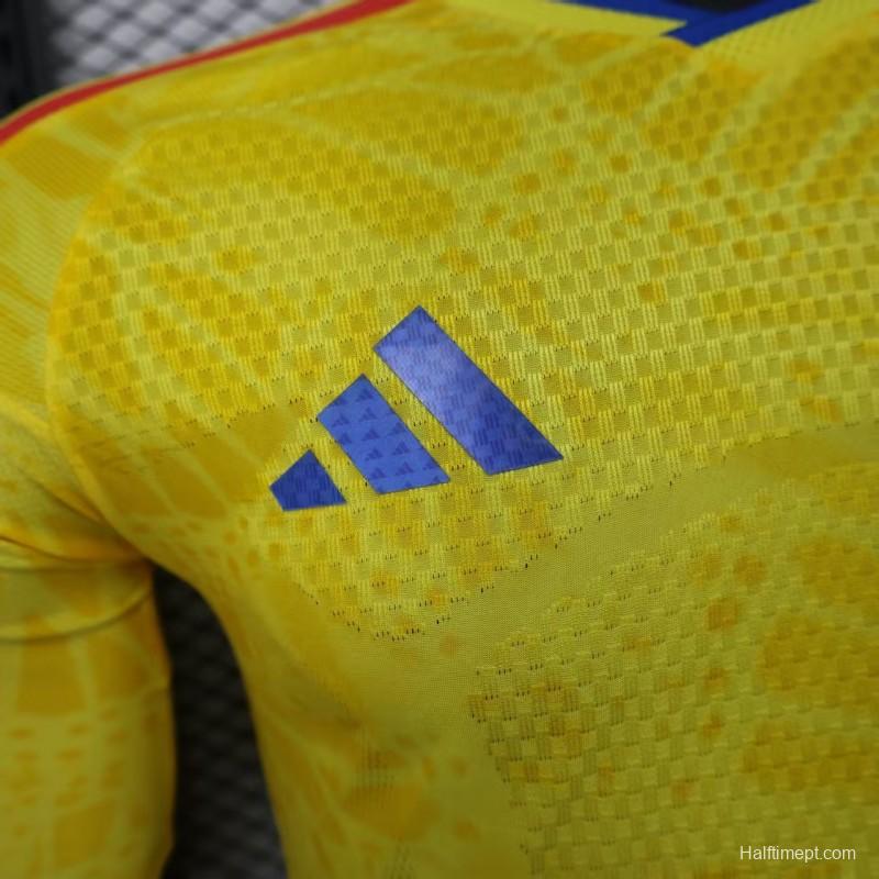 Player Version 2026 Colombia Home Long Sleeve Jersey