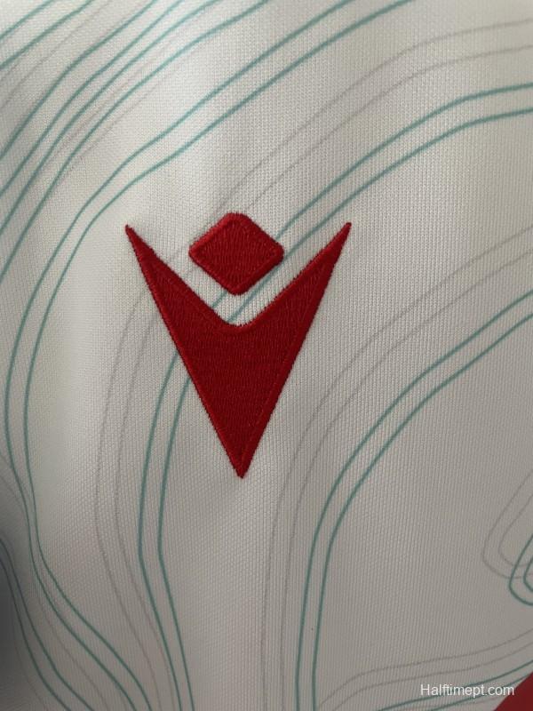 2026 Wales away White with Topographic Pattern Jersey