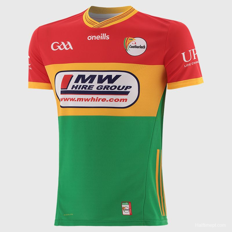 25/26 Carlow GAA Red, Gold and Green Tri-Color Jersey