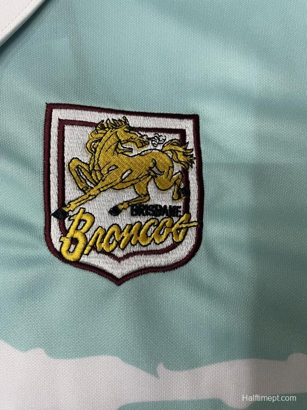 25/26 Australian Rugby League Teal White Navy with Brush Stroke Design Jersey