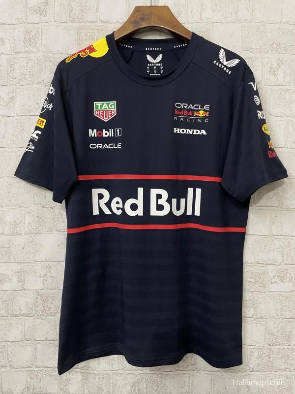 2026 F1 Oracle Red Bull Racing Navy with Red Stripes T-Shirt