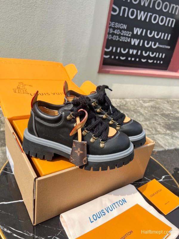 Louis Vuitton REMIX Lace-Up Derby Hiking Shoes - LY00340