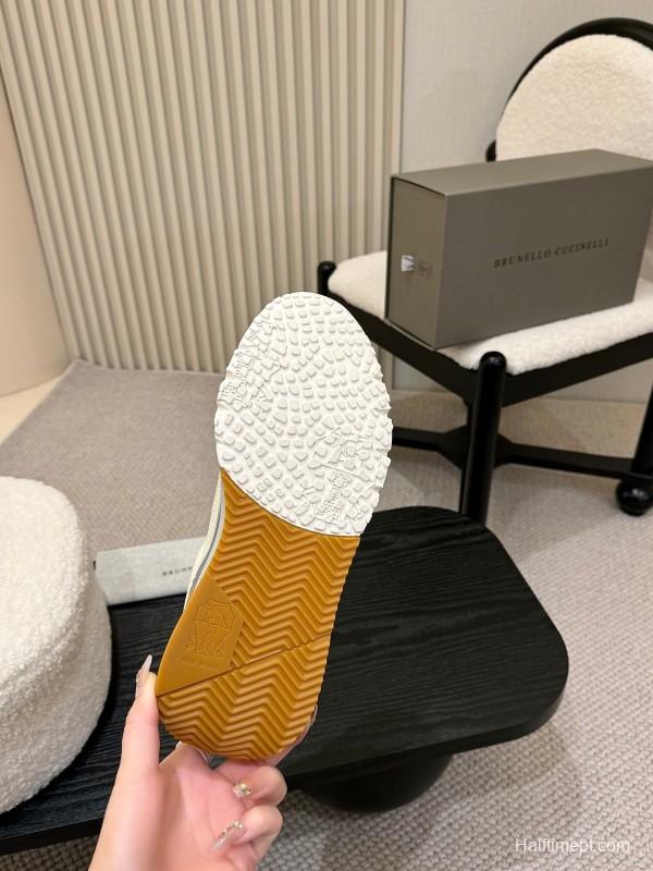 Brunello Cucinelli Casual Sneakers with Seasonal Colors and Leather Lining - KFY00320