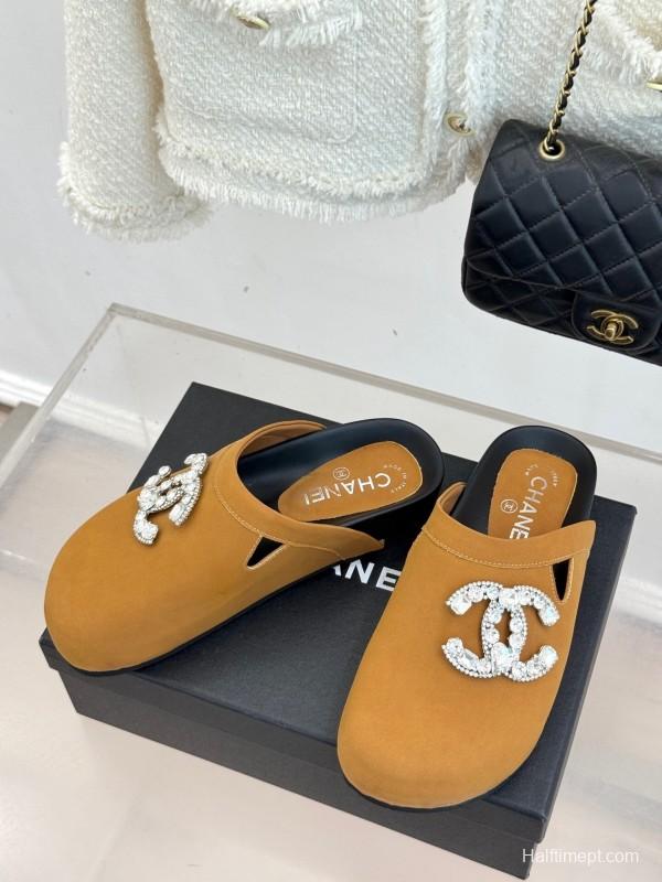 Chanel Classic CC Crystal Birkenstock Sandals - KFY00280