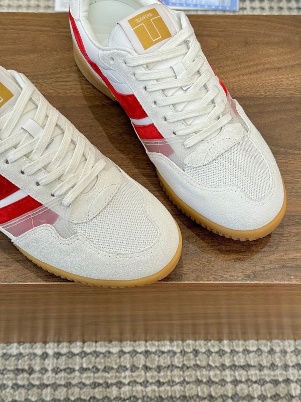 TOM FORD 2025 SS Casual Shoes with Classic Color Blocking and Imported Leather Insole - AS00350