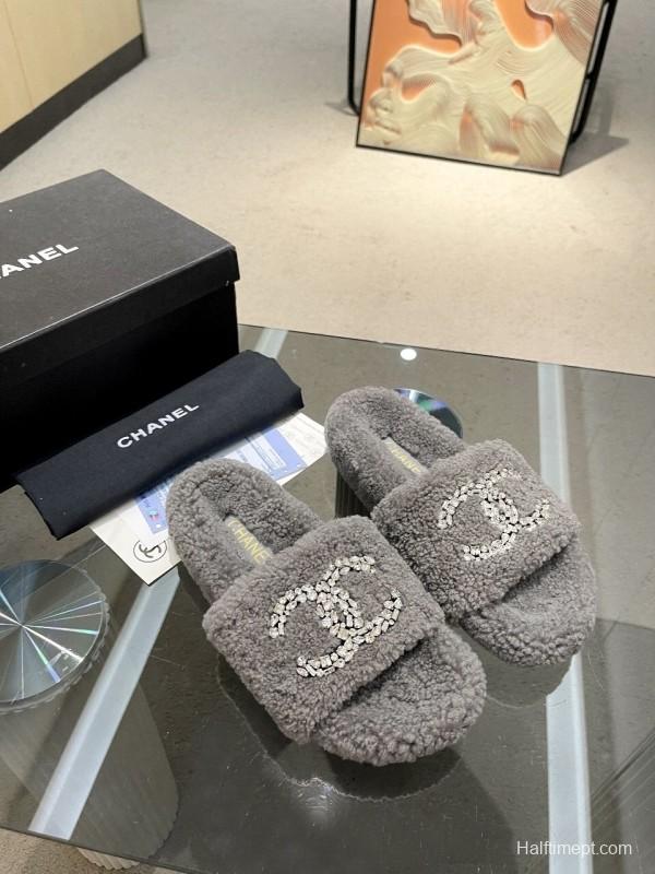 Chanel 2025 SS New Wool Slippers Soft Fine Wool - LY00280