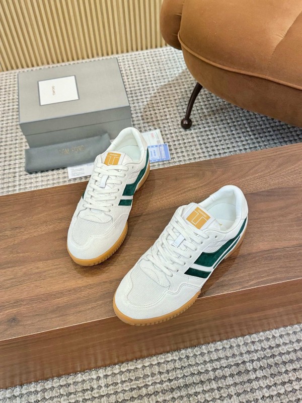 TOM FORD 2025 SS Casual Shoes with Classic Color Blocking and Imported Leather Insole - AS00350