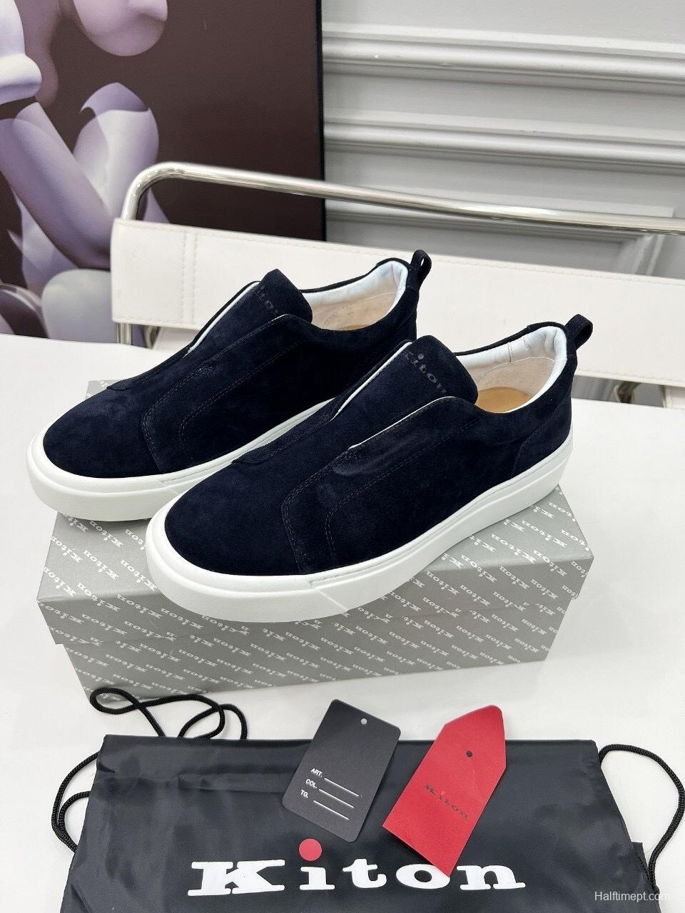 Kiton 2025 SS Slip-On Casual Men's Shoes - KFY00320