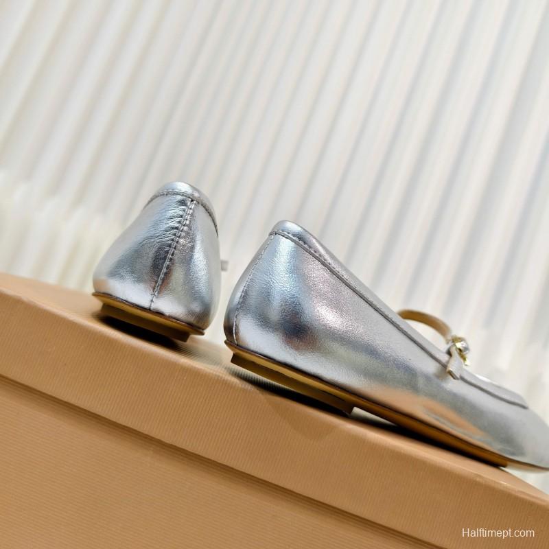 Gianvito Rossi Bohemian Style Flat Ballet Shoes - LY00310