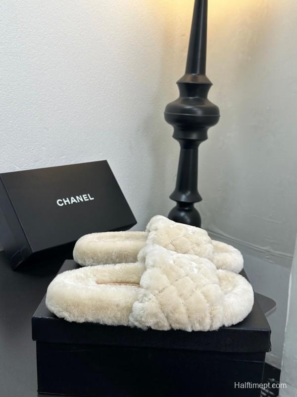 Chanel 2025 SS Classic Fluffy Slippers - LY00250