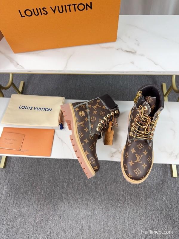 Timberland 6-Inch Monogram Ankle Boots Water-Resistant Suede Collaboration Edition - LY00380