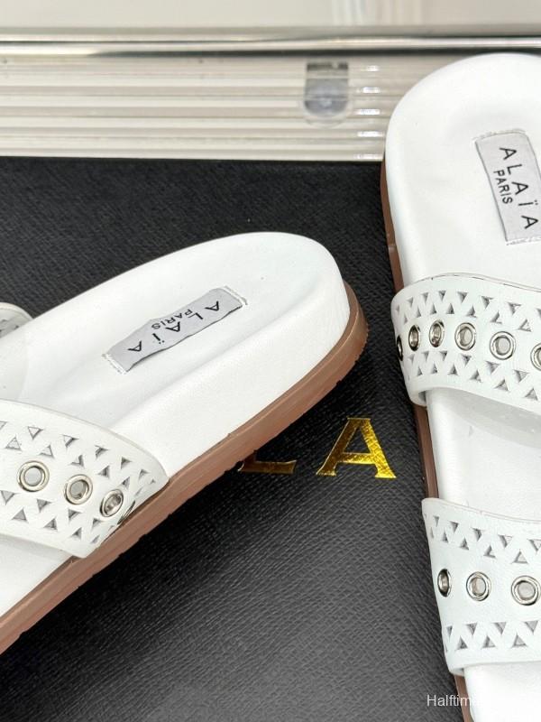 Alaia Spring Summer 2025 Laser-Cut Casual Sandals - KFY00260