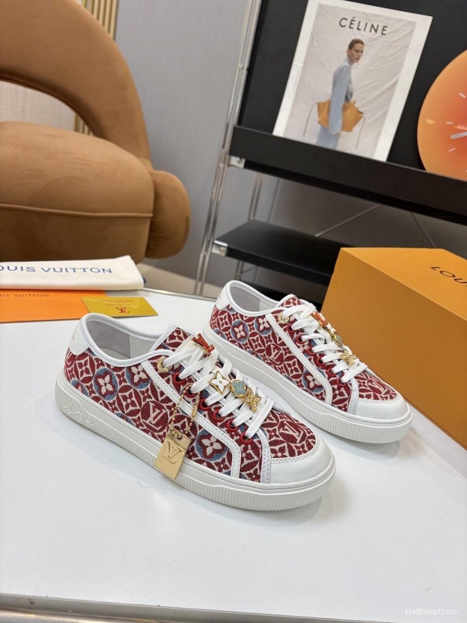 Louis Vuitton Lagoon Series Denim Sneakers with Buckle - AS00300