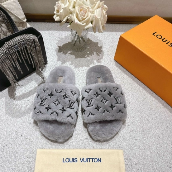 Lv 2025 SS Wool Lazy Slippers - LY00240