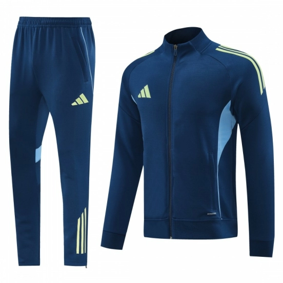 2025 Adidas Azure Blue Full Zipper Jacket+Long Pants